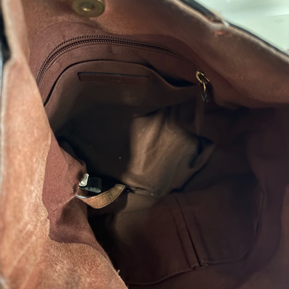 FRYE Leather Side Pocket Boho Purse - Picture 7 of 8